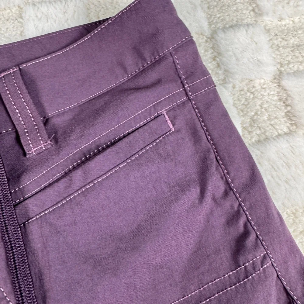 Athleta Womens Low Rise Purple Hiking Cargo Pants Plum 31